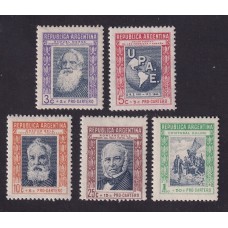 ARGENTINA 1944 GJ 906/10 SERIE DE ESTAMPILLAS NUEVAS MINT U$ 30